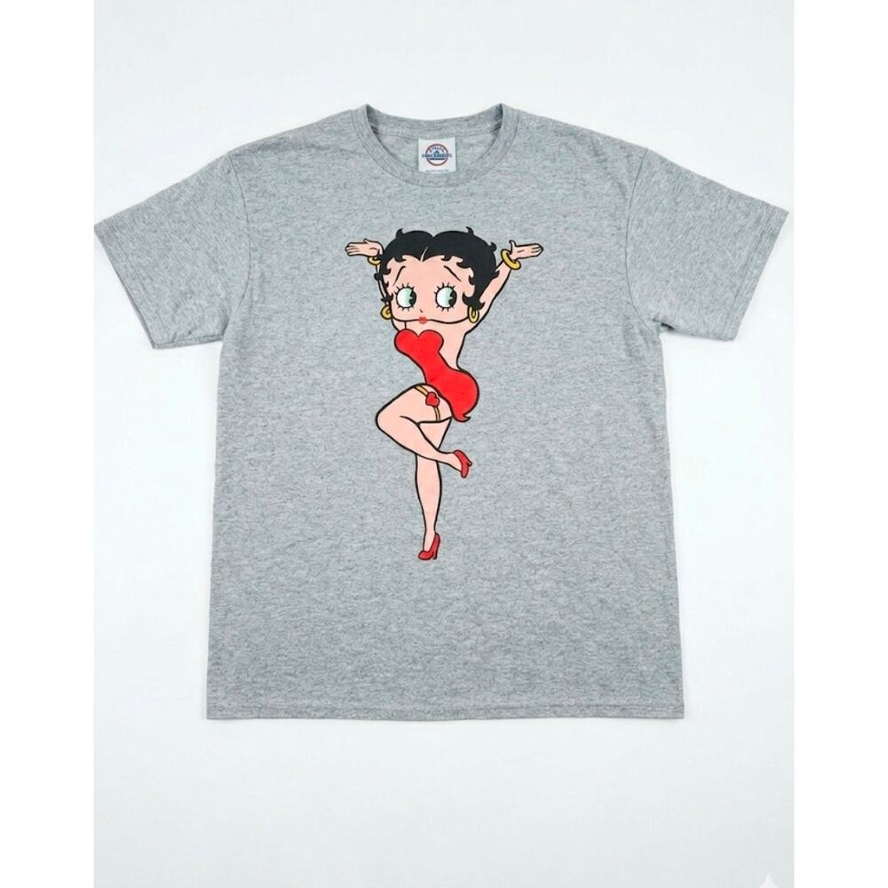 Vintage Betty Boop Grey T-Shirt Medium